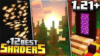 TOP 12 MEJORES SHADERS para MINECRAFT 121 BedrockPE GAMAS BAJA MEDIA y ALTA  SHADERS PE 121 [upl. by Sulienroc]