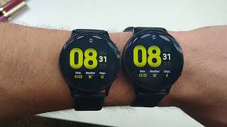 Samsung Galaxy Watch Active2 40mm vs 44mm Size Comparison [upl. by Mezoff]