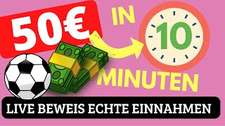 LIVE ANLEITUNG So verdiene ich 50€ in 10 Minuten ECHTE Einnahmen  Matched Betting Quotenbulle [upl. by Gross626]