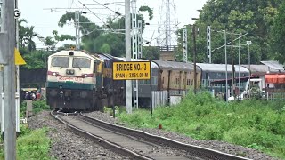 2 in 1 05638 SilcharNaharlagun Weekly Express crossing Badarpur ghat [upl. by Sivi]