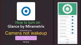 How to turn on Glance by Miramatrix Lenovo 48IN Laptop  Camera not wakeup [upl. by Jennica]