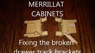 Merrillat Cabinet drawer track support repair [upl. by Eiramik]