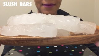 ASMR SLUSH ICE REQUEST “SLUSHY BARS” [upl. by Mcnelly]