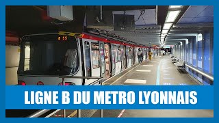 Métro de Lyon  Ligne B  Charpennes  Gare dOullins [upl. by Iiette]