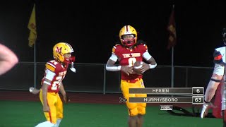 Murphysboro defeats Herrin in early high school football in Week 5 [upl. by Armitage]