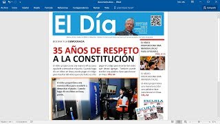 Cómo hacer una portada de Periódico en Word [upl. by Lodmilla]