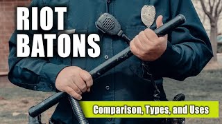 POLICE Riot Batons Comparison Types and Uses [upl. by Lednem425]