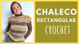 CÓMO HACER UN CHALECO FÁCIL DE CROCHET [upl. by Winther]