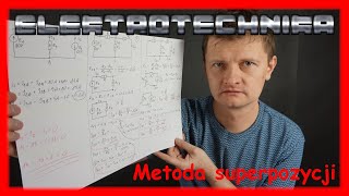 ELEKTROTECHNIKA  metoda superpozycji [upl. by Lebanna390]