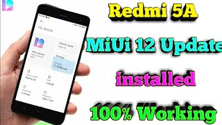 How To MIUI 12 Redmi 5A Working Method  Install  Redmi 5a miui 12 update kab aayegamiui 12 update [upl. by Che]