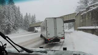 Ride along with the Bulldog ODOT pusher trucks keep Interstate 5 open in southern Oregon [upl. by Boj]