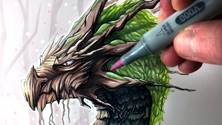 Lets Draw an EARTH DRAGON  FANTASY ART FRIDAY [upl. by Jeramie]