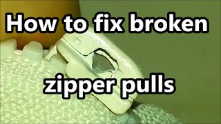 How to fix a zipper pull [upl. by Constancy]