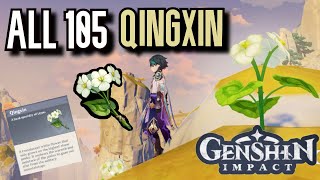 ALL 105 Qingxin Locations  Complete Guide amp Efficient Route  Genshin Impact Liyue [upl. by Alves475]