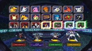 Digimon Rumble Arena 2 All Characters PS2 [upl. by Aikemat]