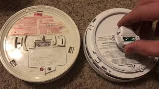 Smoke detector 120v battery backup replacement installation [upl. by Retxab]