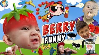 BERRY FUNNY VLOG FVKitchen Family Fun STRAWBERRY PICKING HAUL RECIPES TIME HAHA [upl. by Knuth]