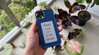 iPhone case with a customizable eink screen [upl. by Ettevram]