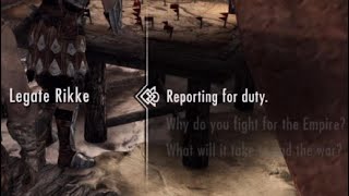 How I fixed Legate Rikkes reporting for duty bug in Skyrim [upl. by Nylauqcaj448]