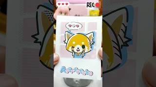 Aggretsuko アグレッツコ sanrio Cut amp Paste Sticker ASMR [upl. by Anilorak]