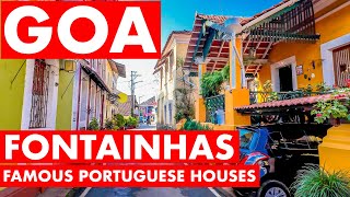 Goa  Fontainhas  February 2024  Famous Latin Quarter  Portuguese Houses  Panjim City  Goa Vlog [upl. by Kassie19]