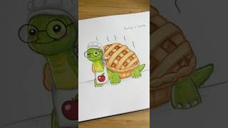 Je mélange une tortue et une tarte  ✍️🐢🥧 [upl. by Tevis]