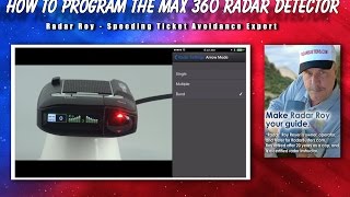 How to Program the Max 360 Radar Detector [upl. by Jerri303]