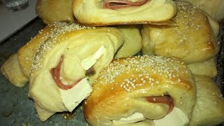 Rollitos De queso crema y jamón panadería desde casa fácil y rápido ganancia al máximo [upl. by Hashim496]