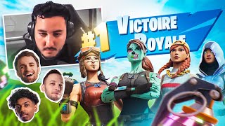 ON ENCHAÎNE LES TOP 1 😎 Fortnite ft Squeezie Mickalow amp TakaS [upl. by Nosiddam774]