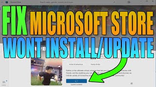 FIX Microsoft Store Wont DownloadInstall Games amp Apps Windows 10 [upl. by Eikram]