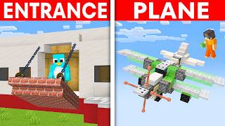 Testing 17 Working Airplane Build Hacks in Minecraft [upl. by Gregson]