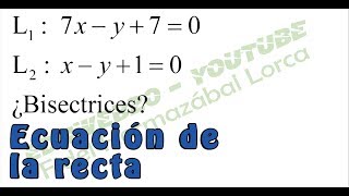 Matematica I Ecuacion de la recta Video 38 [upl. by Tdnerb242]