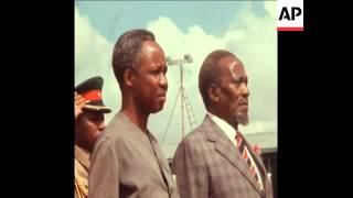 SYND 26031970 PRESIDENT NYERERE OF TANZANIA ARRIVES IN NAIROBI [upl. by Thorrlow]