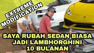 ANEH Mobil mewah dari mobil sedan biasa make a lamborghini car [upl. by Kiker]