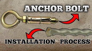 How to installHang Ceiling Fan Hook amp Rawal bolt amp Anchor bolt [upl. by Kosse]