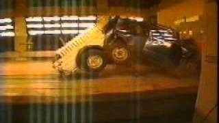 VW Golf 1 crash test with trailer [upl. by Dianuj]