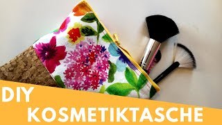 Kosmetiktasche nähen mit Reißverschluss  Anleitung DIY [upl. by Yramliw17]