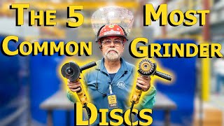 The 5 Most Common Angle Grinder Discs [upl. by Shinberg946]