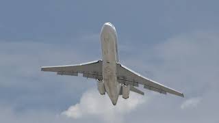 Boeing 727200F takeoff  San Bernardino Intl [upl. by Ezana]