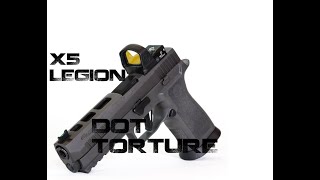 Sig Sauer X5 Legion vs Dot Torture Challenge Shooting Impressions [upl. by Kingsbury]