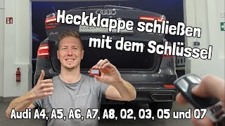 Das Komfort Heckklappenmodul  Die Audi Heckklappe über den Fahrzeugschlüssel schließen [upl. by Punke]