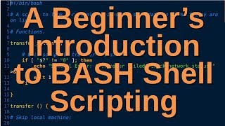 A Beginners Introduction to BASH Shell Scripting [upl. by Sluiter]