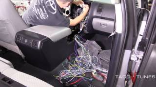 Toyota Tundra 2007 2013 How to install plug and play amplifier harnesses [upl. by Eelhsa903]