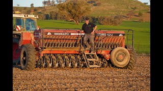 2020 Semeato TDNG 420 Double Disc Seed Drill  Testimonial Video  Trevor Smith NSW Australia [upl. by Adnoval]