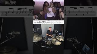 Super Bowl 2022  50 Cent🥁 drumlessons drumfill drumvideo 50cent superbowl [upl. by Nadab]