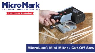 How To Use The MicroLux® Mini Miter  CutOff Saw [upl. by Aika]