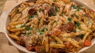 Cheesy kielbasa Pasta [upl. by Lantz]