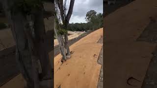 Coconut Coir Weed mat walk along main slope at our development site [upl. by Mame539]