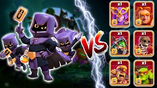 Headhunter vs Super Troops Clash of Clans Epic Battle [upl. by Zumstein]