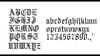 Gothic Calligraphy Step by Step  Old English calligraphy [upl. by Philis]